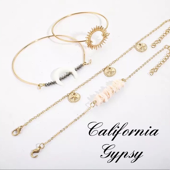 4 pc Bohemian Sun Moon Stone Bracelets RESTOCKED - Picture 5 of 5